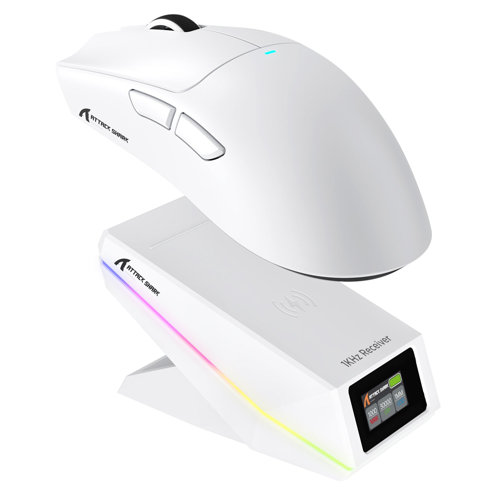 Souris de jeu sans fil ATTACK SHARK X11 PRO V2 avec station de charge et écran TFT