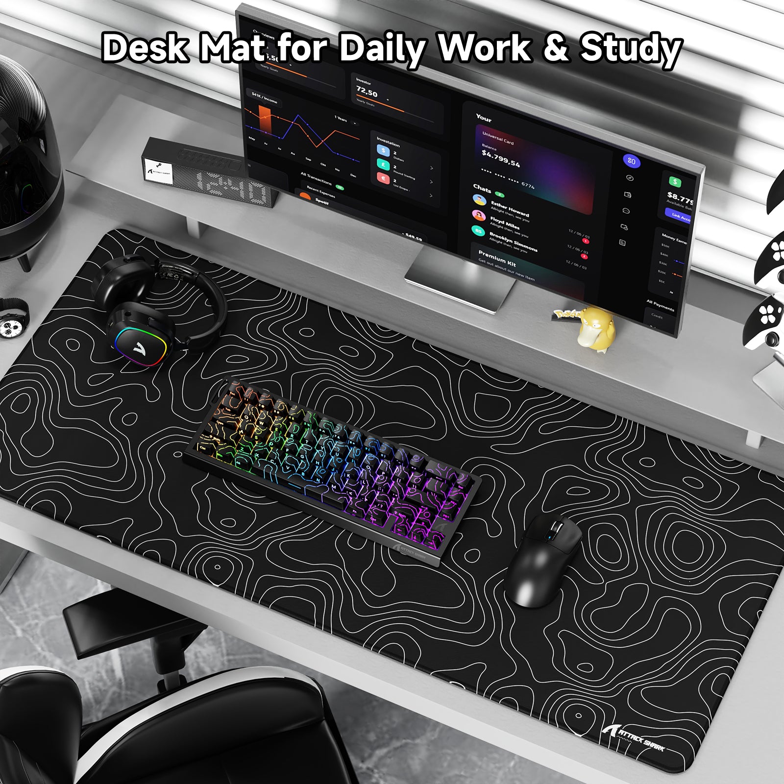 Tapis de Souris Gaming eSport ATTACK SHARK CM02PRO (900x400x4 MM)