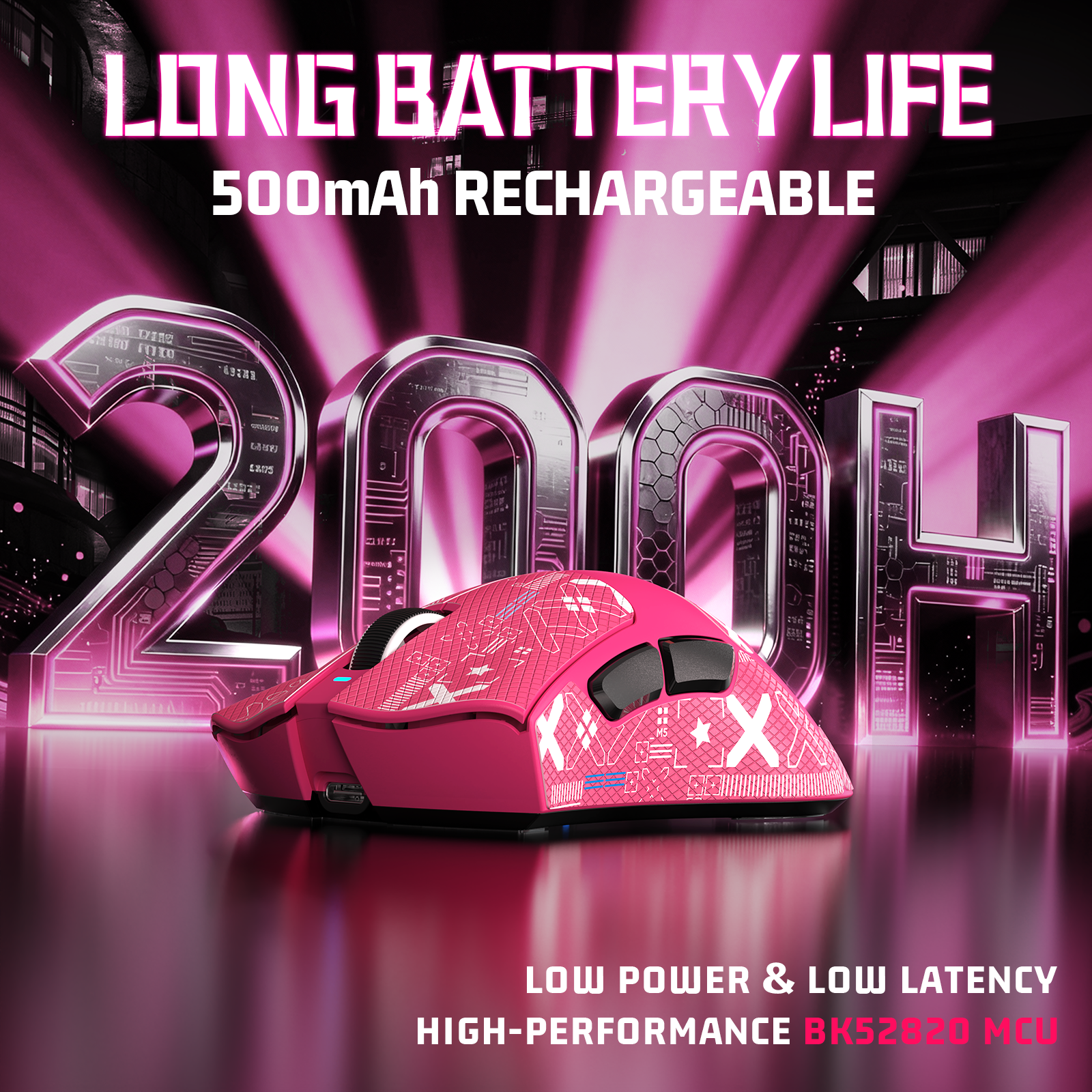 Souris de jeu ultra-légère à trois modes ATTACK SHARK V3