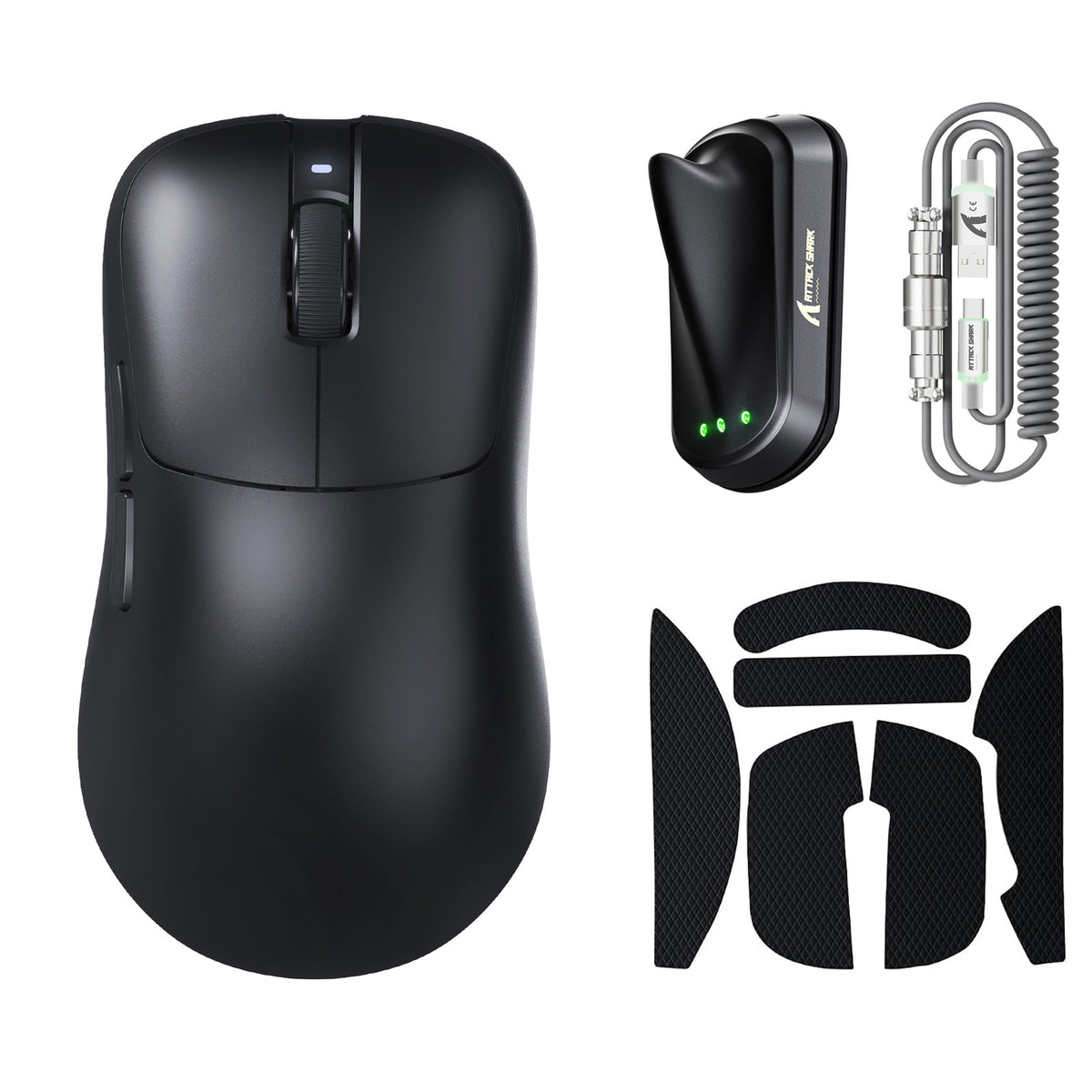 Souris gaming sans fil ergonomique ATTACK SHARK V2 AIR PAW3955MAX
