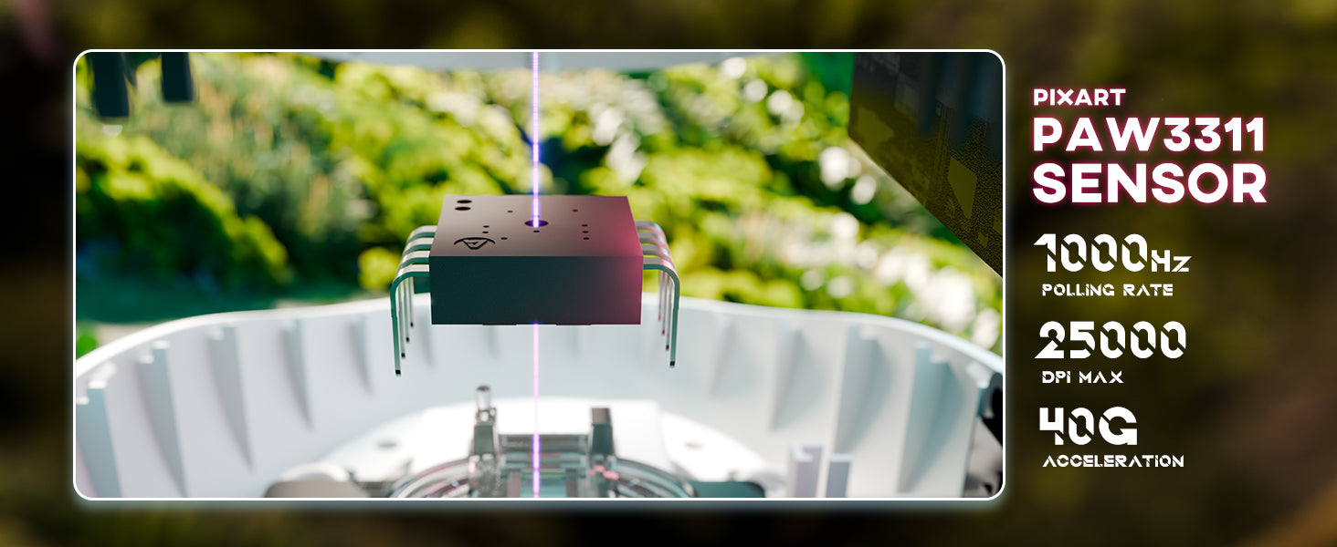 Souris de jeu sans fil tri-mode ATTACK SHARK G3 25 000 DPI ultra légère