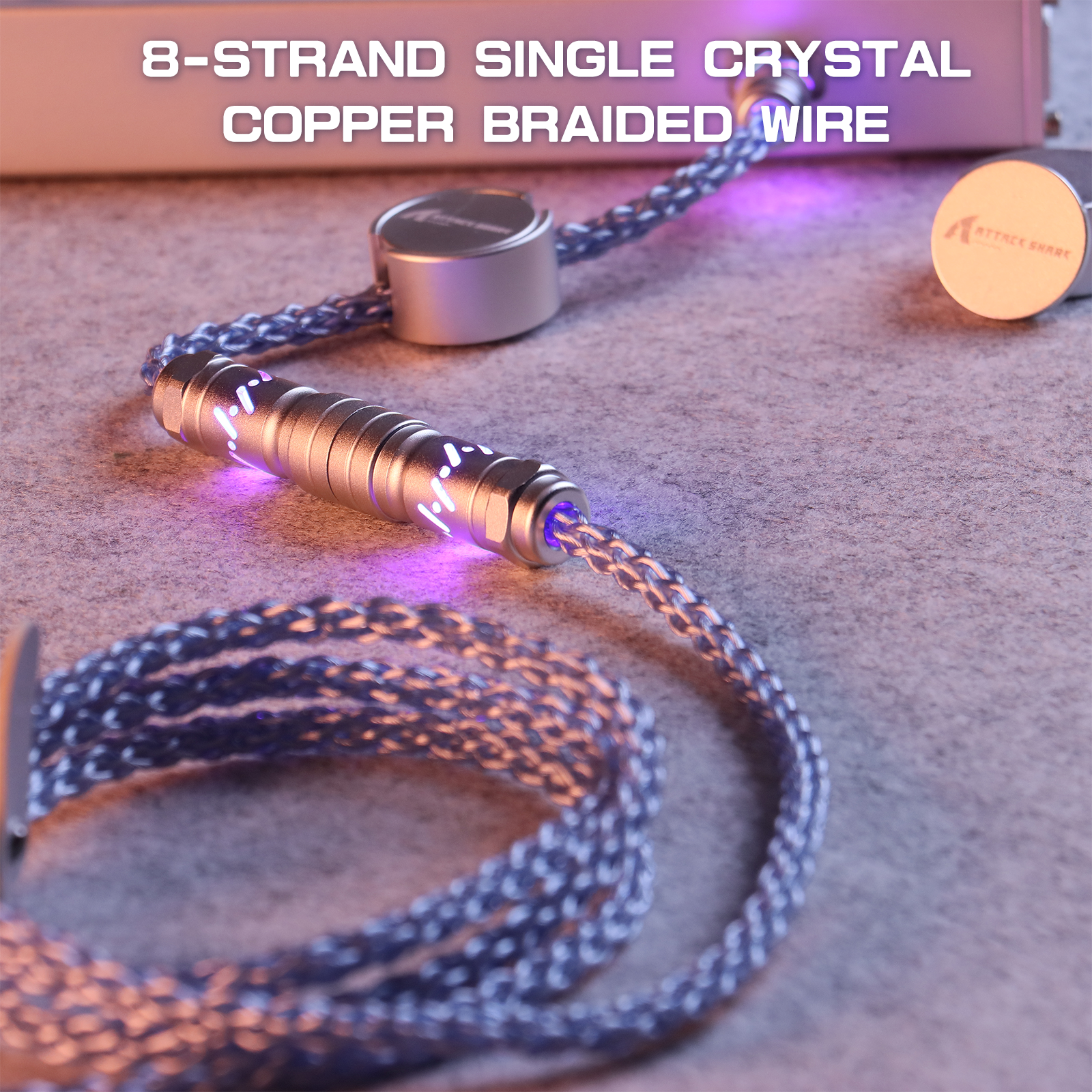 ATTACK SHARK C07 Câble aviator personnalisé pour clavier magnétique 8KHz