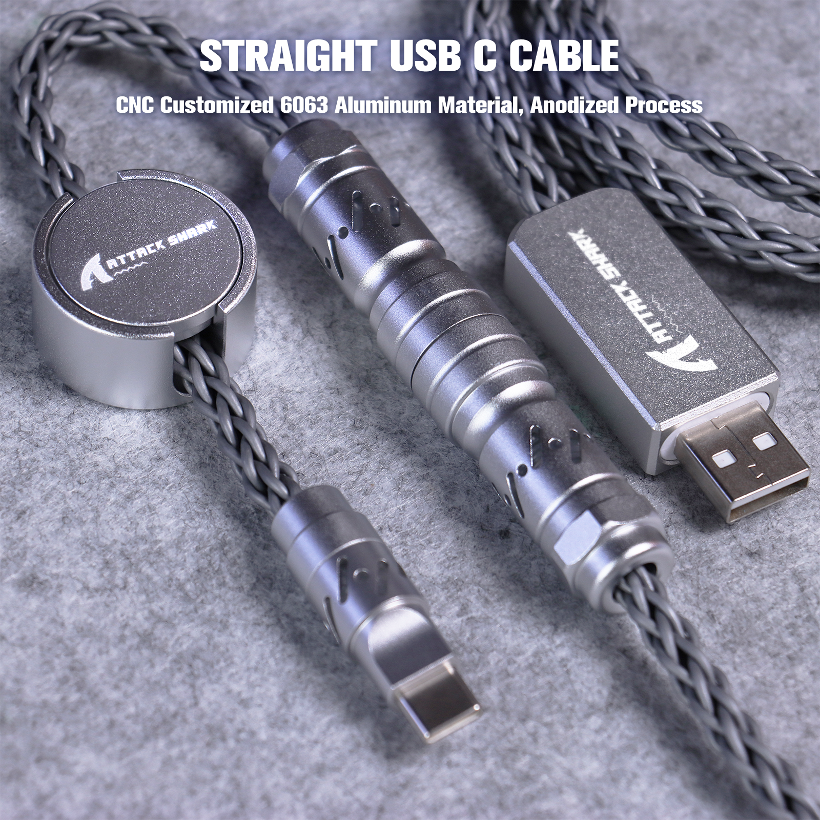 ATTACK SHARK C07 Câble aviator personnalisé pour clavier magnétique 8KHz