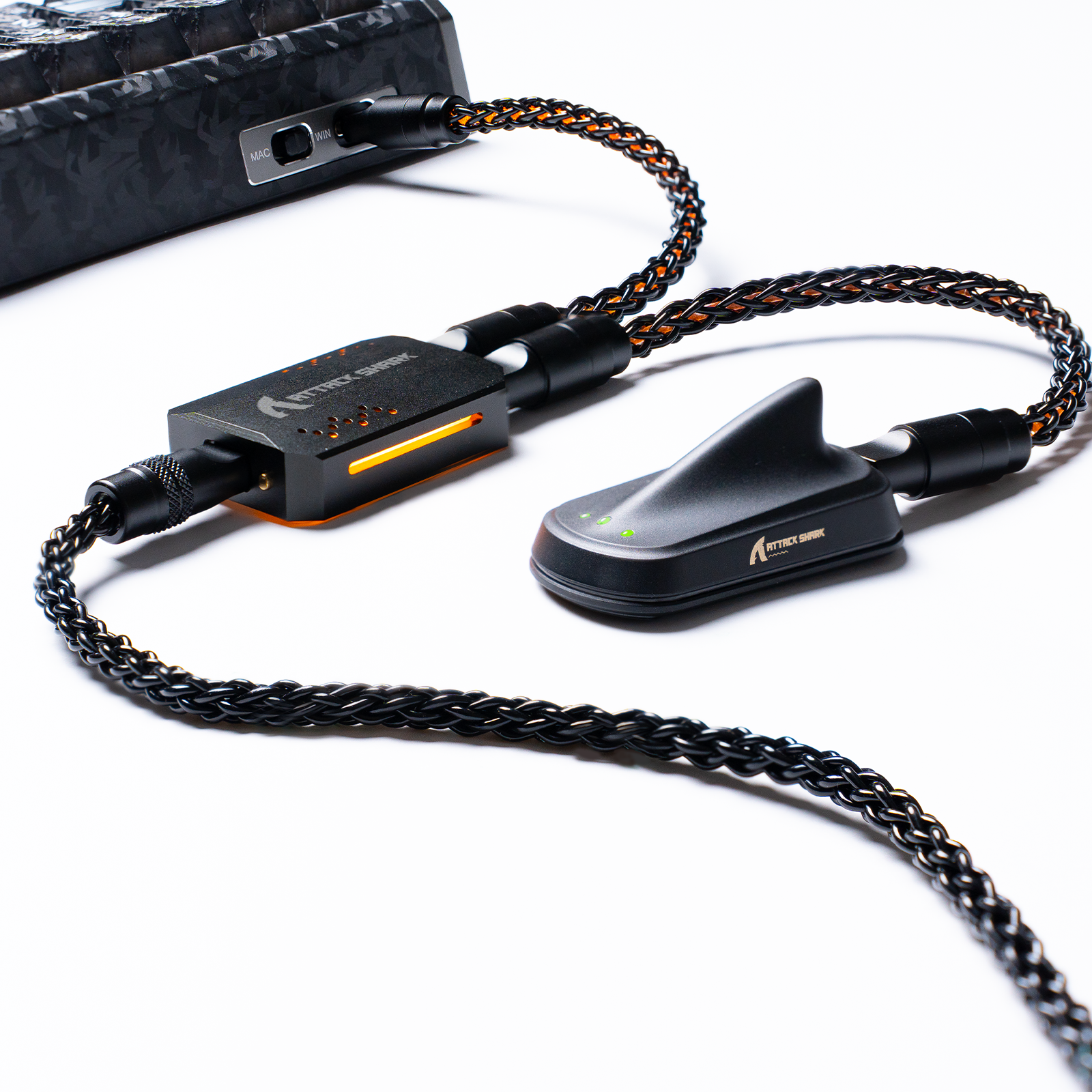 Câble Type C 2-en-1 ATTACK SHARK C07 PRO pour clavier/souris de jeu 8KHz