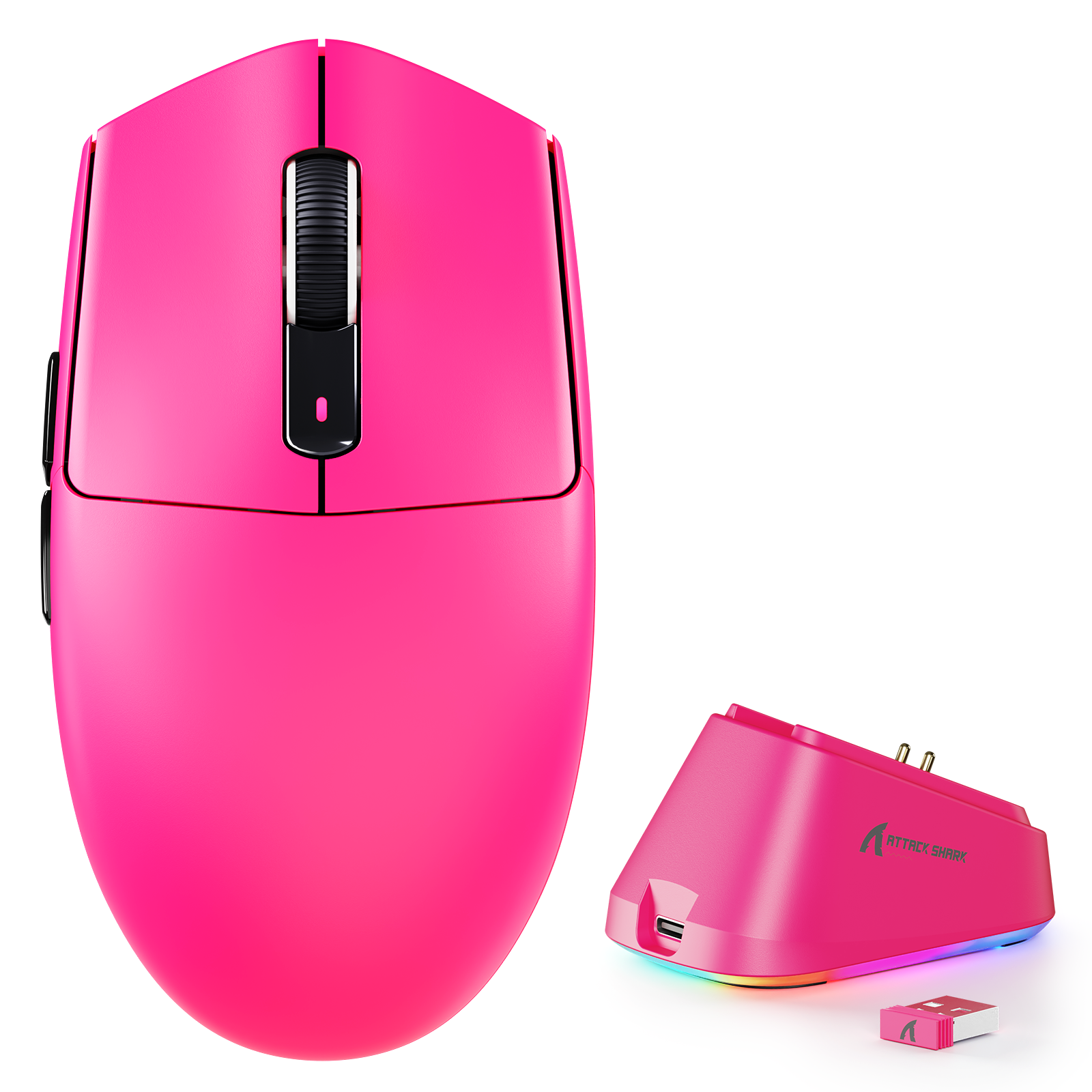 Souris gaming sans fil tri-mode ATTACK SHARK G3PRO avec station de charge 25000 DPI Ultra légère