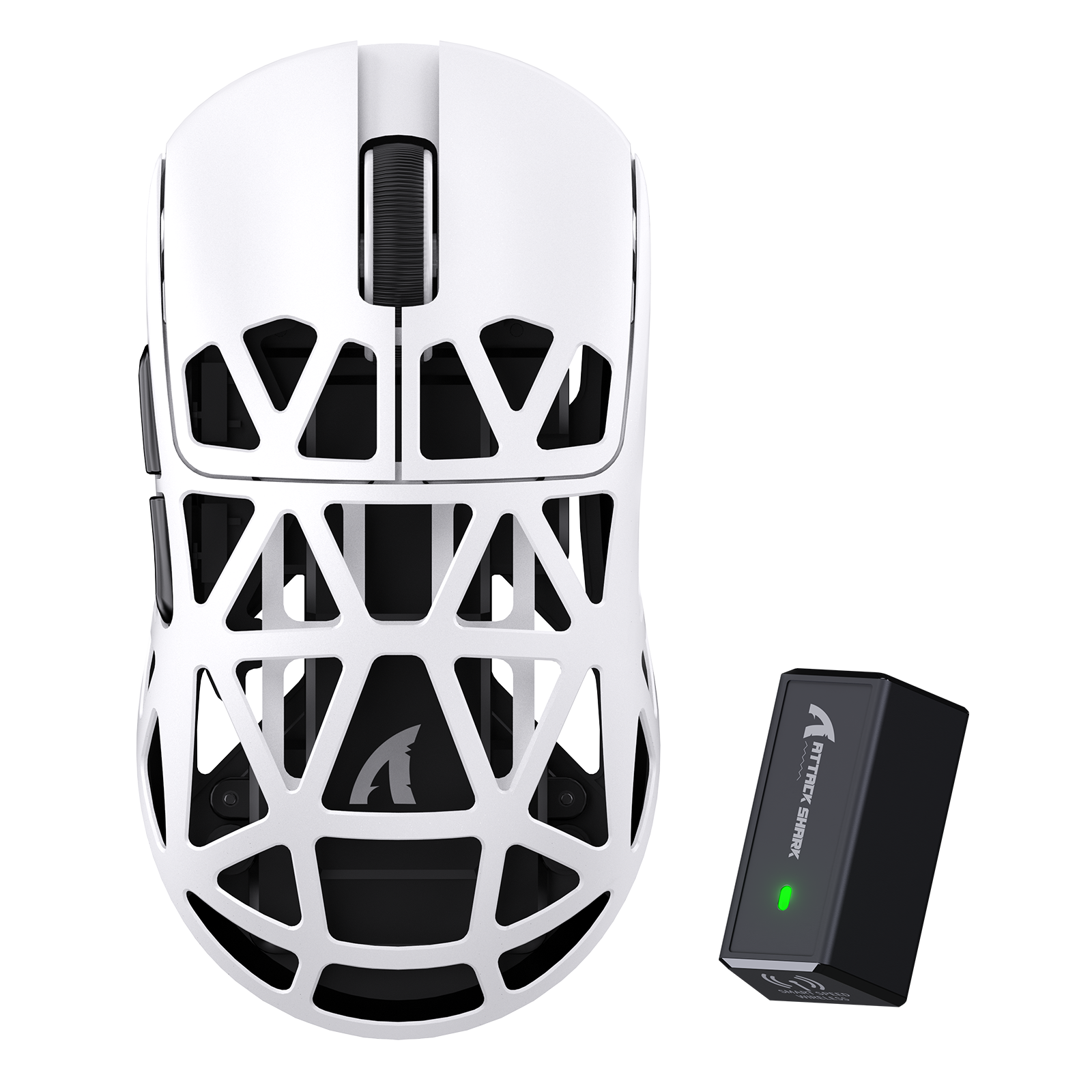 ATTACK SHARK R2 Souris de jeu PAW3950 en alliage de magnésium 8K (Station de charge non incluse)