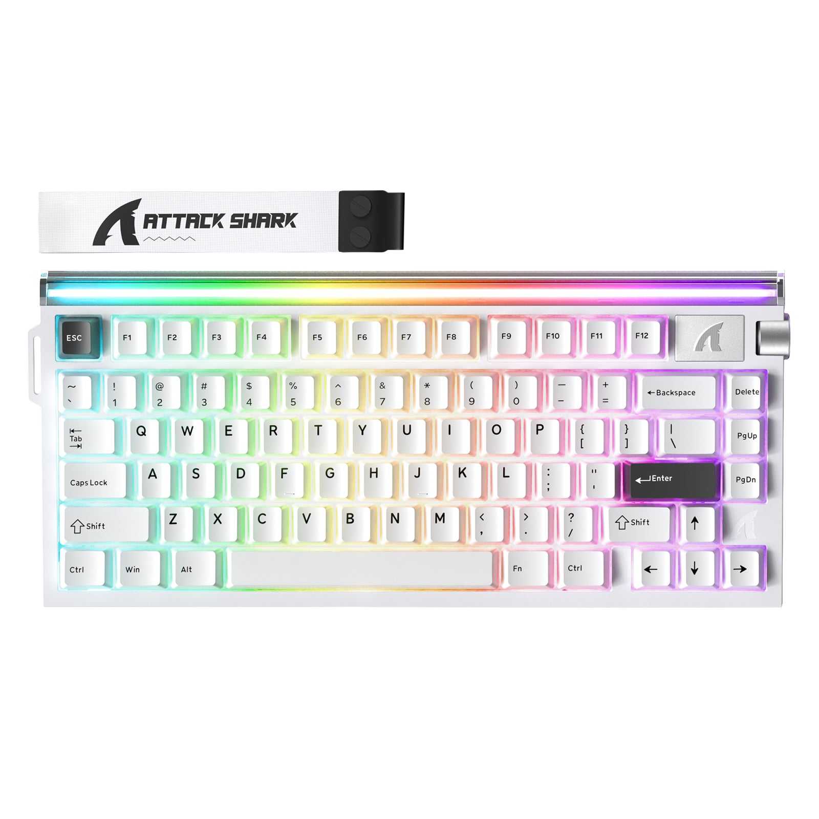 Clavier à déclenchement rapide ATTACK SHARK R85 HE avec interrupteur magnétique et caisson lumineux personnalisé
