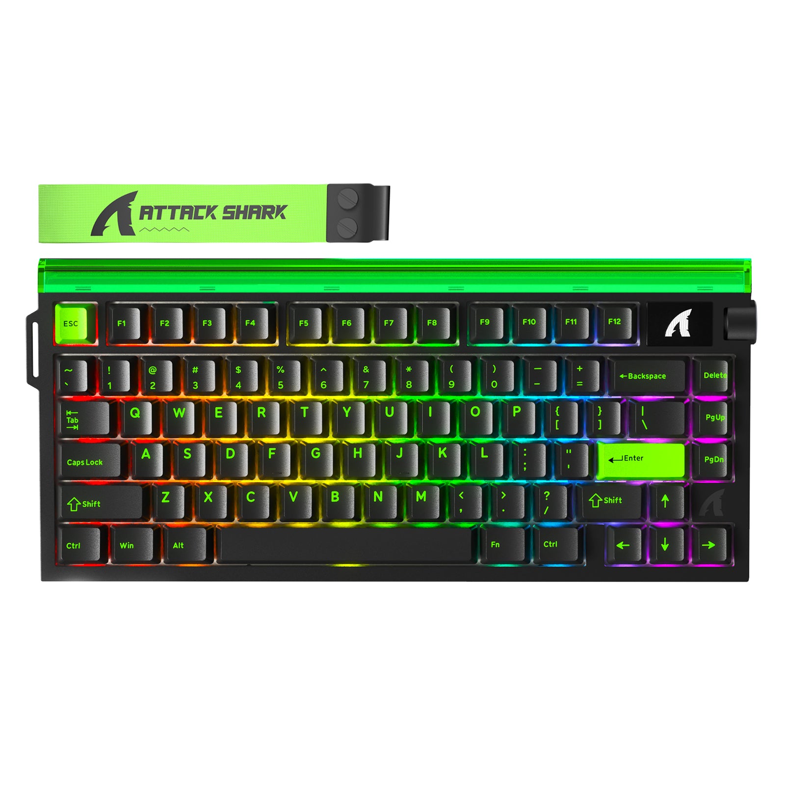 Clavier à déclenchement rapide ATTACK SHARK R85 HE avec interrupteur magnétique et caisson lumineux personnalisé