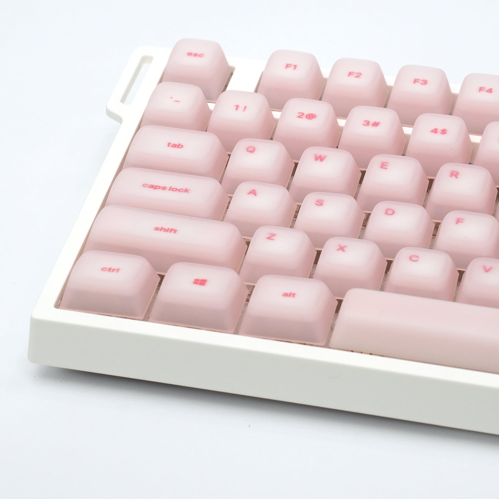 ATTACK SHARK SK01 Ensemble de 113 touches avec capuchons en silicone, profil Cherry, ANSI, rose