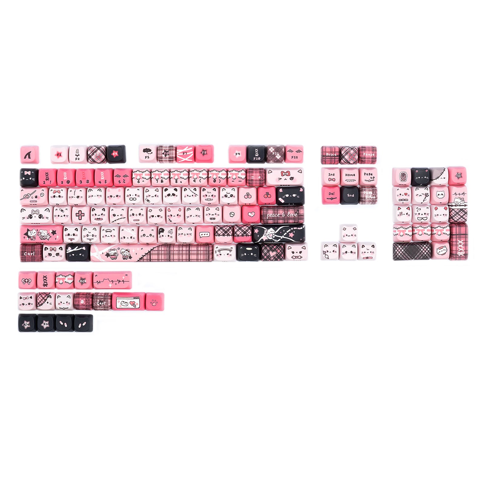 ATTACK SHARK SK05, 118/119 touches, touches en PBT, profil MOA, ANSI