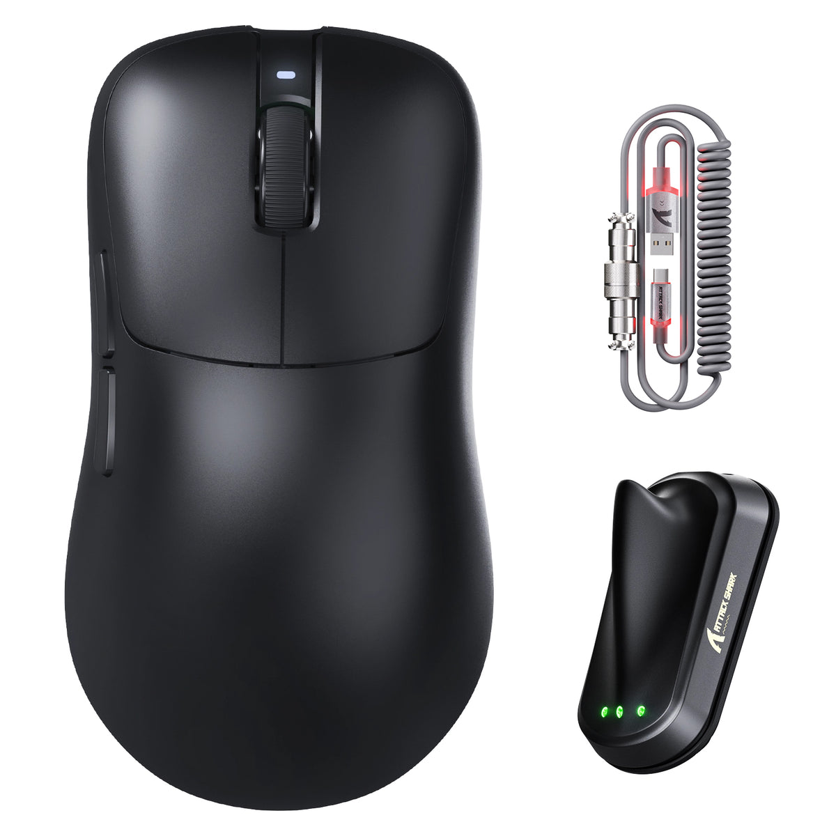 Souris gaming sans fil ergonomique ATTACK SHARK V2 AIR PAW3955MAX
