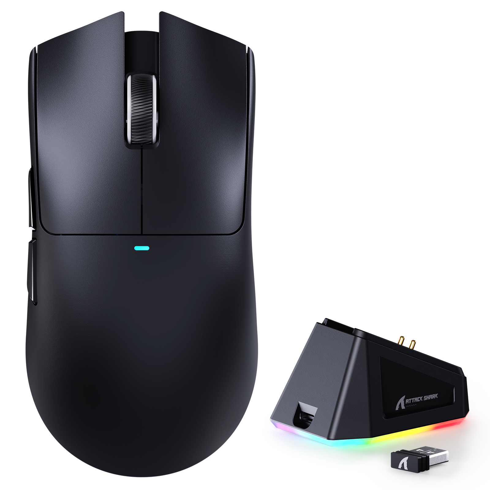 ATTACK SHARK X11 Souris de jeu sans fil avec station de charge