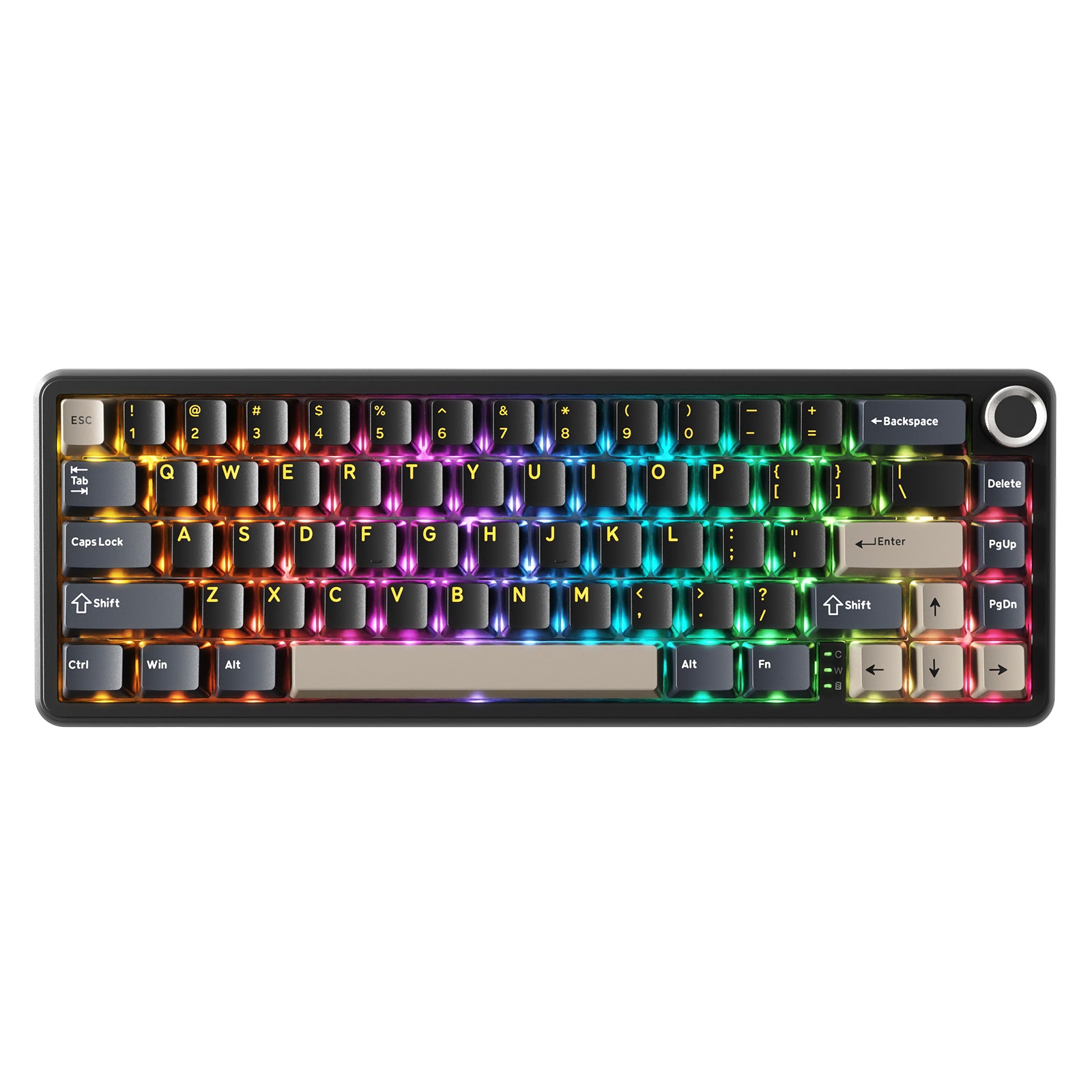 Clavier mécanique sans fil ATTACK SHARK X66 avec touches PBT imprimées sur le côté