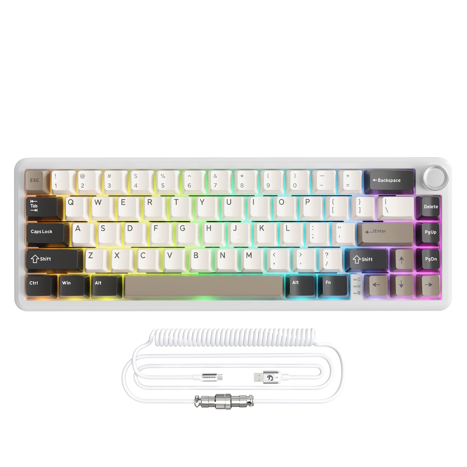 Clavier mécanique sans fil ATTACK SHARK X66 avec câble enroulé 8K