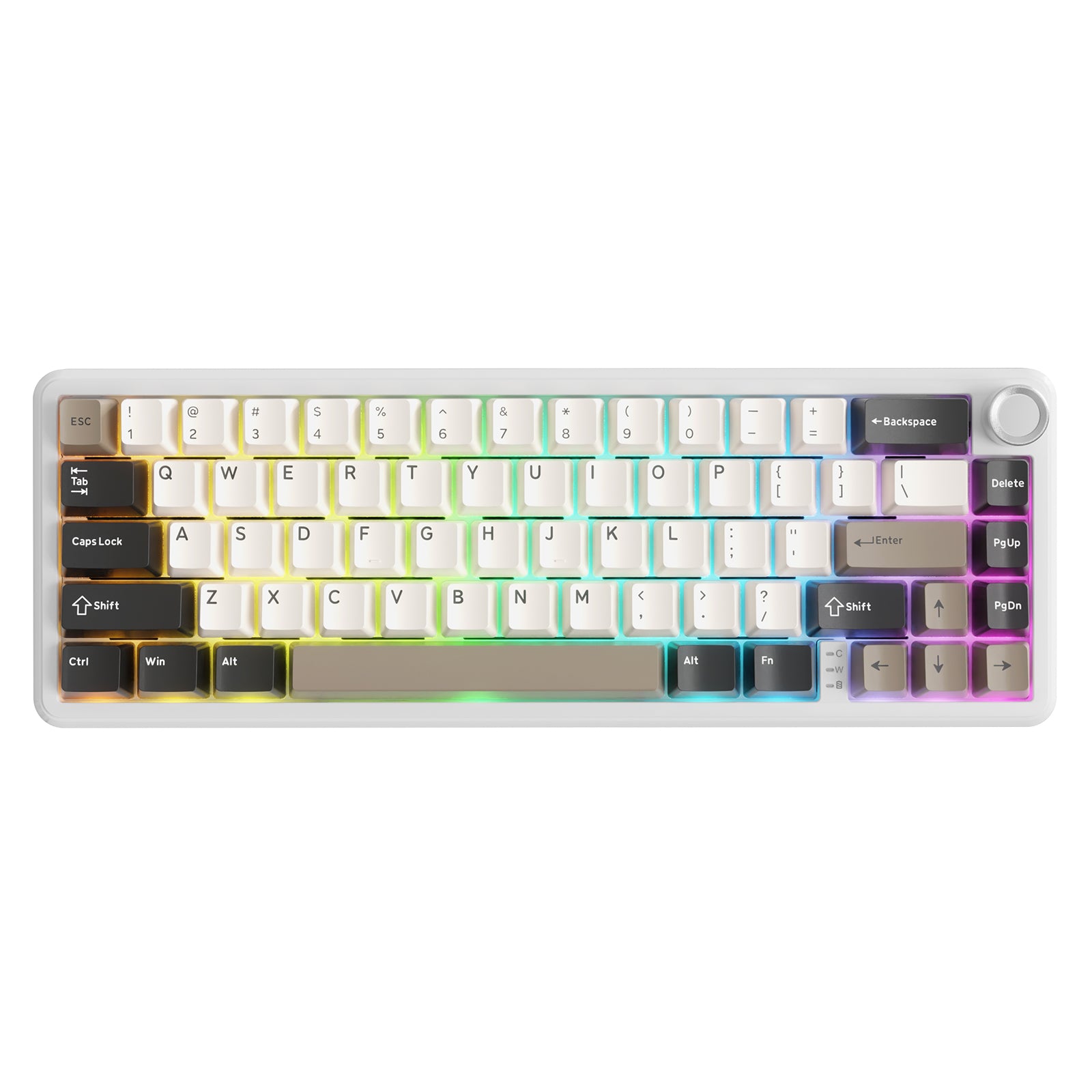 Clavier mécanique sans fil ATTACK SHARK X66 avec touches PBT imprimées sur le côté