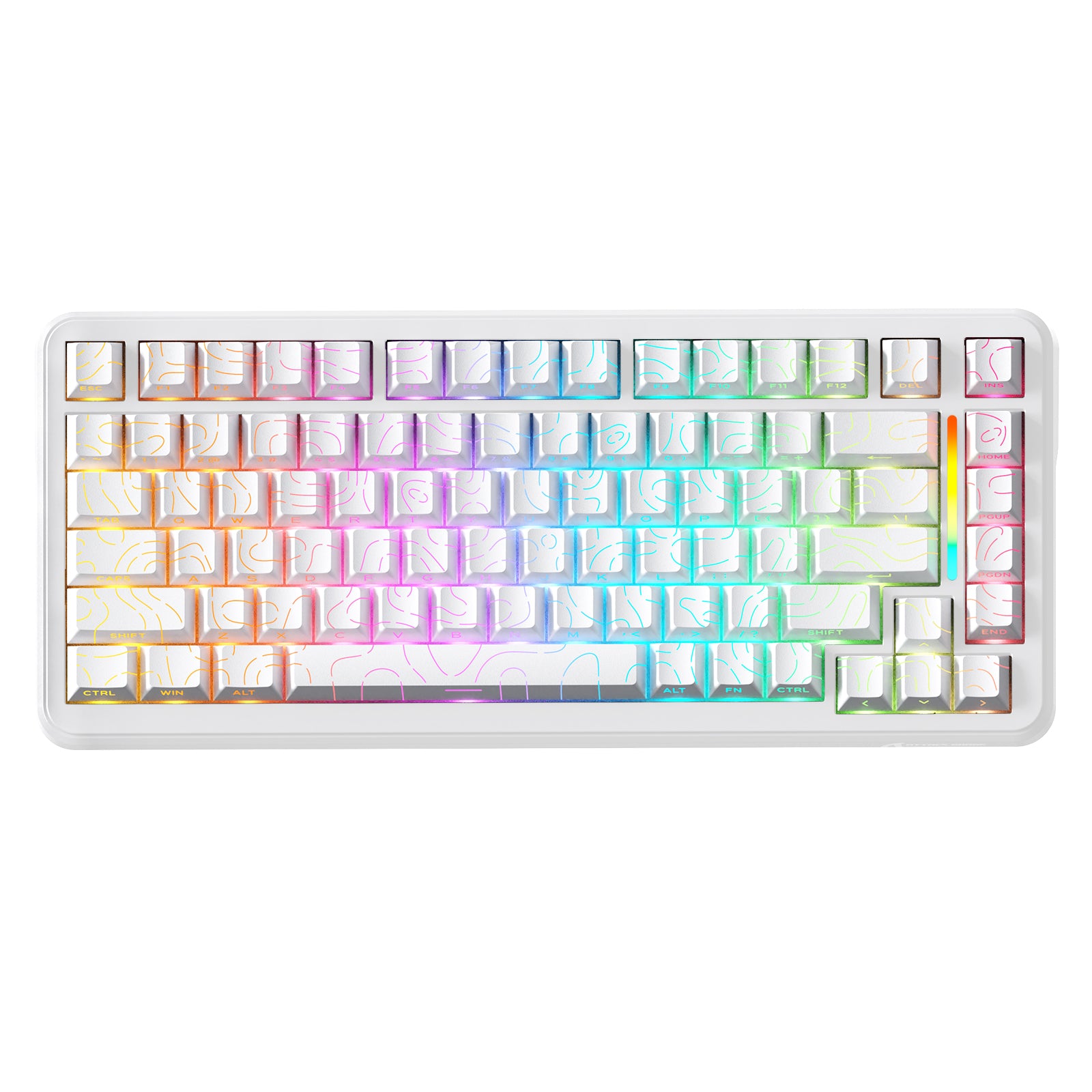 Clavier de jeu sans fil à déclenchement rapide ATTACK SHARK X82PRO HE avec interrupteur magnétique